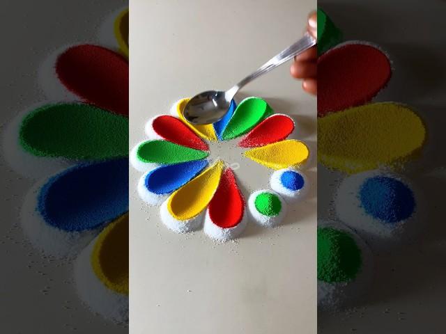 Rangoli designs for beginners #rangoli#rangolidesigns#rangoliforbeginners#shorts