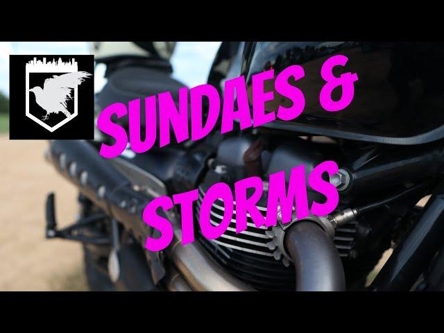 Birthday Sundaes & Storms on the Triumph Street Scrambler