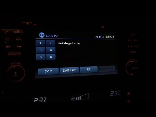 Nissan Connect - Changing DAB preset channels - DEMO