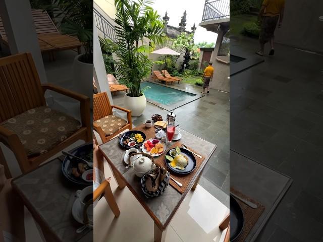  7 Million Rupiah Expensive Villa in Bali  #foodie #food #bali  #villa #shortsfeed #fyp #reels