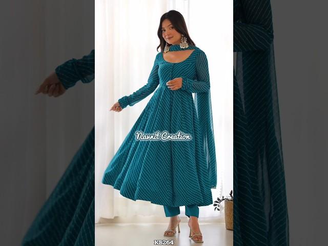 Leheriya Anarkali Suit #shorts #leheriyasuits #anarkali #suit #usa #ootd#trending @Navnitcreation