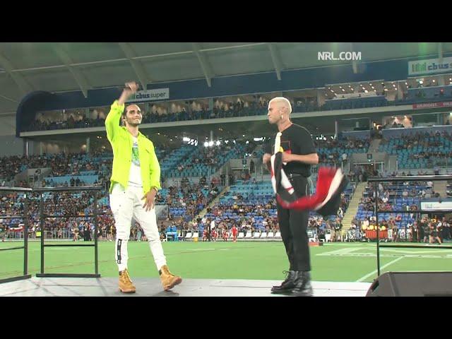 #stanwalker   NRL All Stars Performance - Stan & Isaiah Firebrace #maori, #firstnations