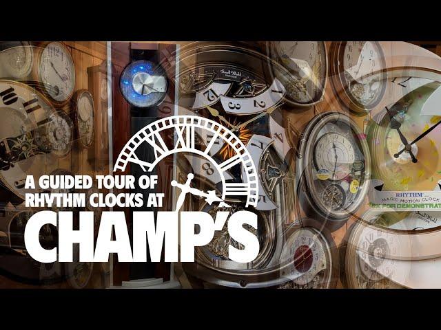 Rhythm Clocks At Champ's Clock Shop: A Guided Tour! (from October 1, 2024)