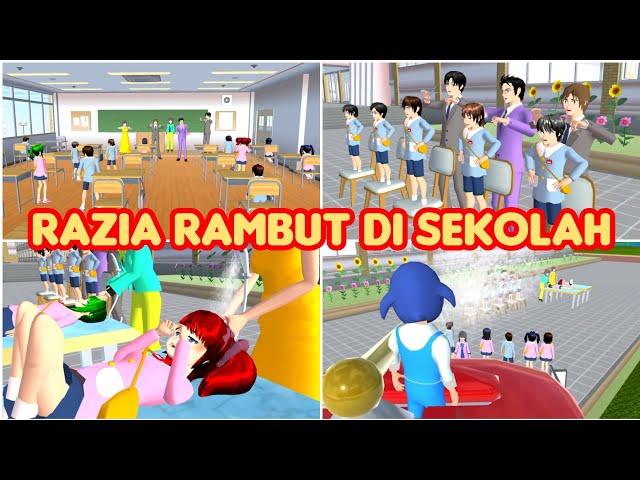 RAZIA RAMBUT DI SEKOLAH ANGEL || VLOG KING HAPPY FAMILY || Drama Dakura School Simulator