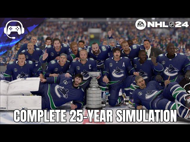 COMPLETE 25-YEAR SIMULATION | NHL 24 | Vancouver Canucks Franchise Mode #46