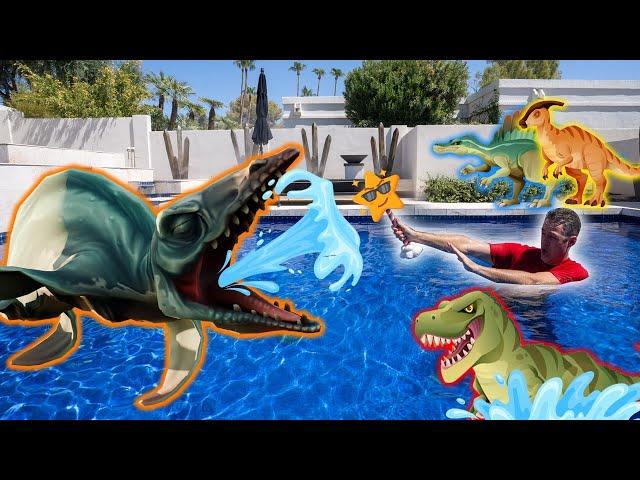 T-Rex, Parasaurolophus, and Spinosaurus Adventure | Educational Videos for Kids | Baba Blast!