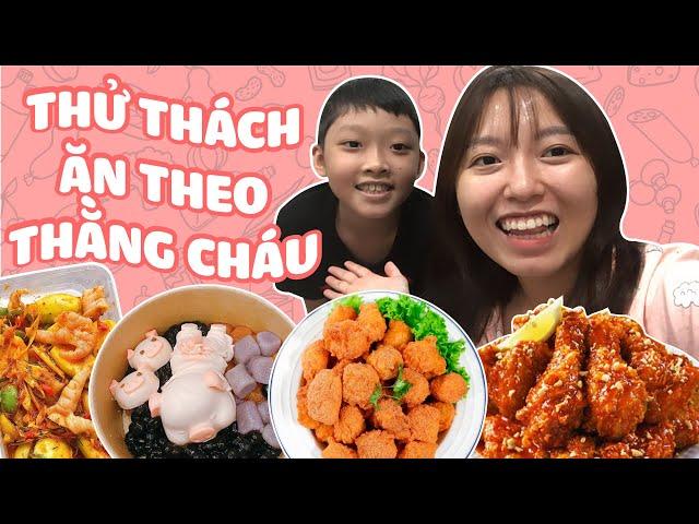 Thử Thách Một Ngày Ăn Theo Thằng Cháu | Pít Ham Ăn | #Shorts