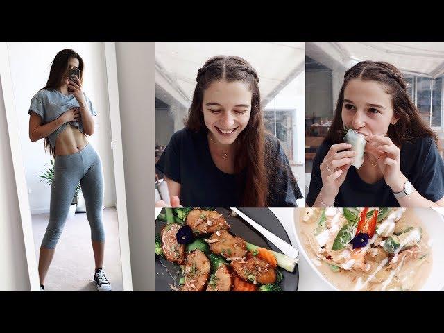 VLOG // Fat Burning TABATA workout (real time) + The BEST VEGAN THAI FOOD