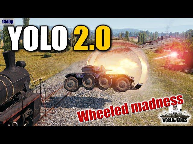 Wheeled tanks in YOLO action, best World of Tanks games