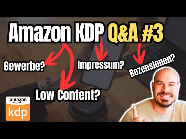 Alles was du über Amazon KDP wissen solltest!? Amazon KDP Q&A #3