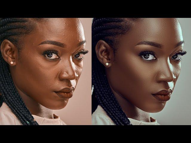 High-End Skin Retouching Beginner Photoshop Tutorial 10 Minutes | Frequency Separation