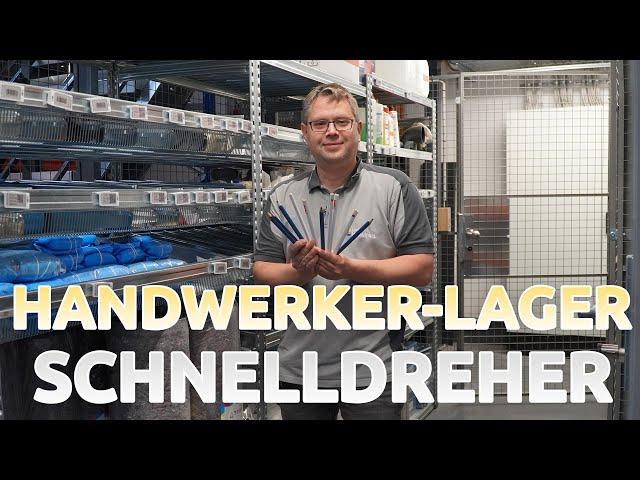 Materiallager im Handwerk: "Schnelldreher" | #newhomeofHTV | Haustechnik Voßwinkel