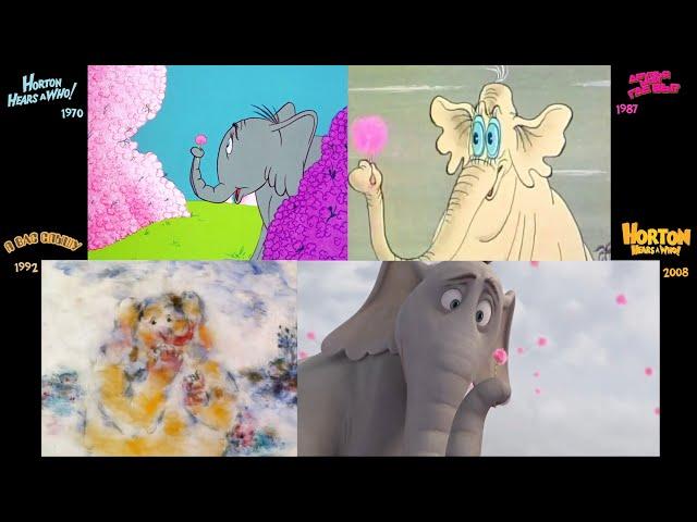 Horton Hears a Who (1970/1987/1992/2008) side-by-side comparison