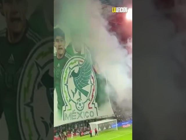 Así recibió la afición de Toluca a las selecciones de México y Honduras