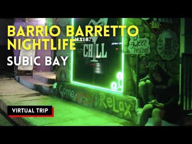 BARRIO BARRETTO LONELY NIGHT | SUBIC BAY Philippines Walking Tour