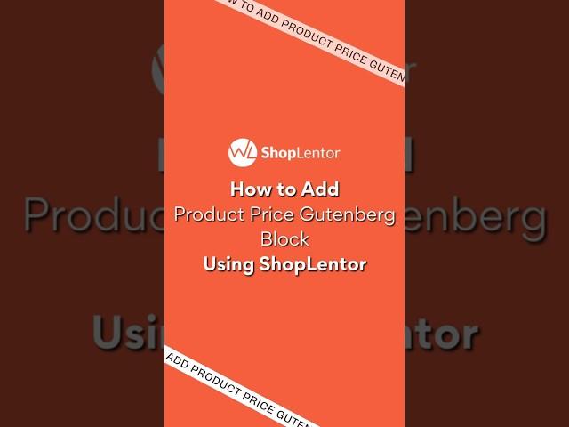 How to Add Product Price Gutenberg Block #elementor #woocommerce #wordpress