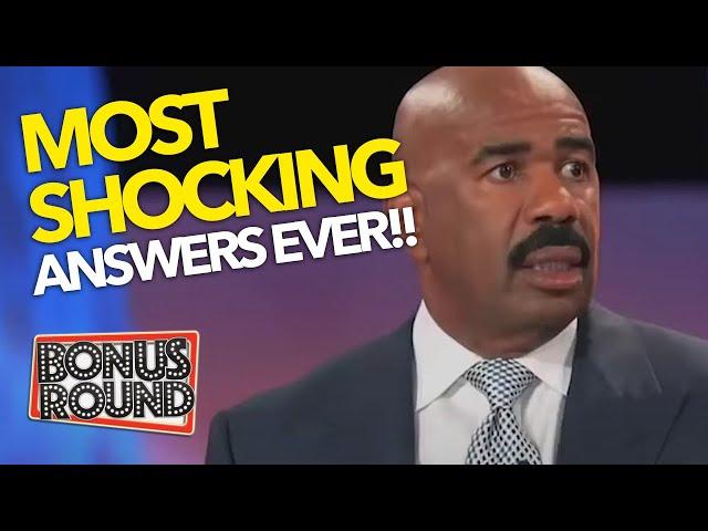 MOST SHOCKING!! 15 MINUTES OF Family Feud SHOCKING ANSWERS