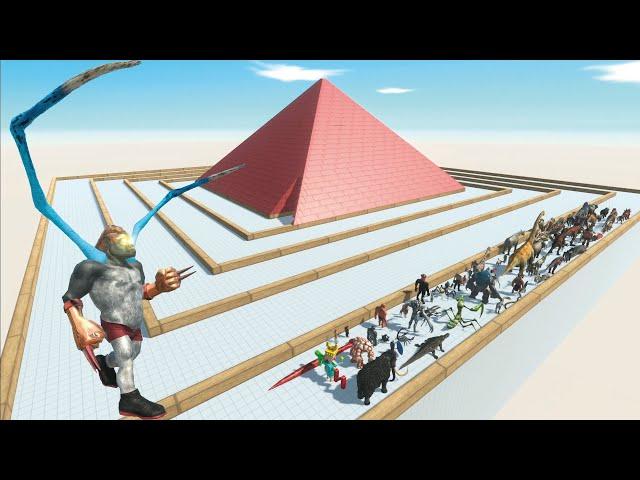 ESCAPE FROM ALIEN WOLVERILLA - PYRAMID COURSE - LAST SURVIVOR - Animal Revolt Battle Simulator