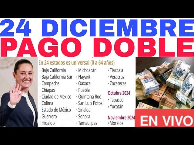 DOBLE YA CAYÓ PAGO HOY CALENDARIO 24 DICIEMBRE.