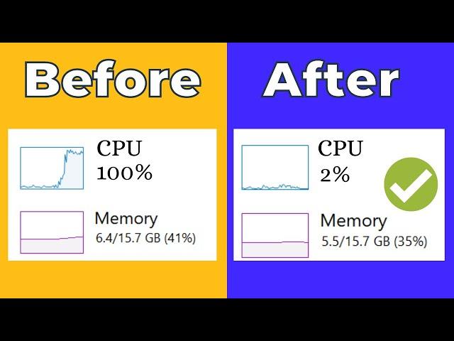 How To Fix High RAM/Memory/CPU/DISK Usage on Windows 11/10