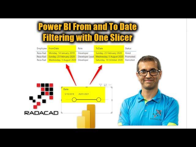 Power BI From and To Date Filtering with One Slicer