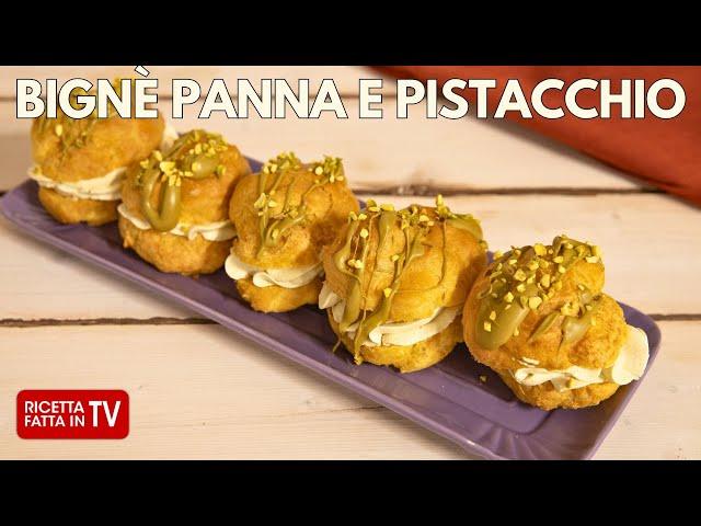 CREAM AND PISTACHIO BIGNES by Benedetta Rossi - Homemade TV Recipe for You