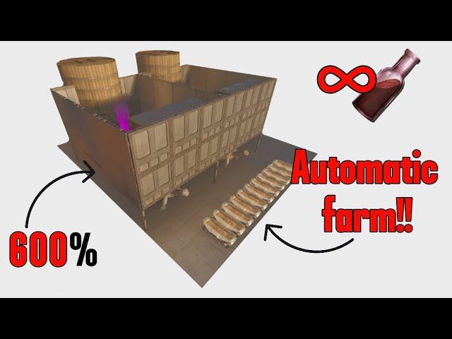 Automatic crops farm | Ultra efficient 100% automatic | ARK Survival Ascended