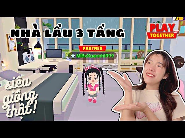 [Review Nhà 36K] Nhà Lầu 3 Tầng Có Ban Công Và Sân Thượng Siêu Chill | Play Together