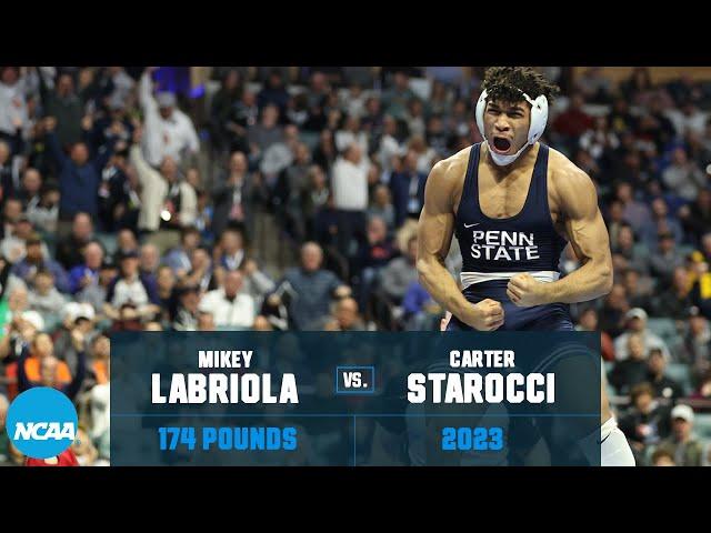 Carter Starocci vs. Mikey Labriola - 2023 NCAA Wrestling Championships (174 lbs.)