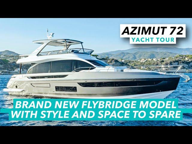 Azimut 72 yacht tour | Brand new flybridge model with style and space to spare | MBY