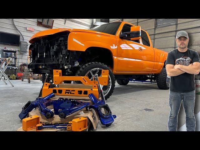 Lifting My Orange Duramax To The Sky! Restoring A 20 Year Old Diesel