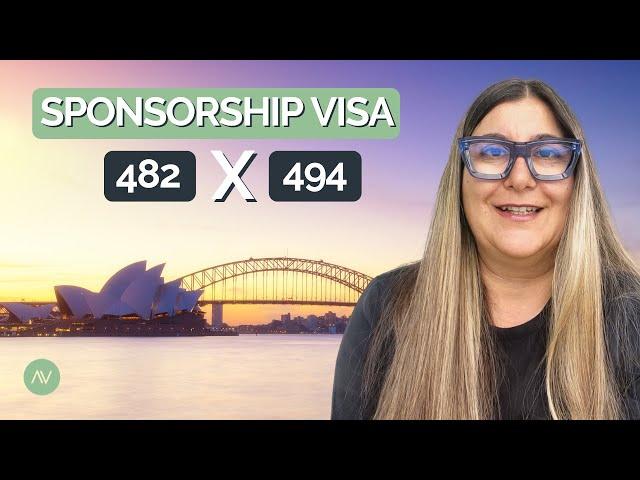 What is the difference between the 482 and 494 Australian work visas?