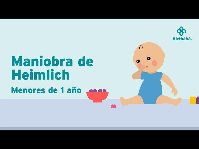 ¿Cómo realizar Heimlich en menores de 1 año?  | Clínica Alemana