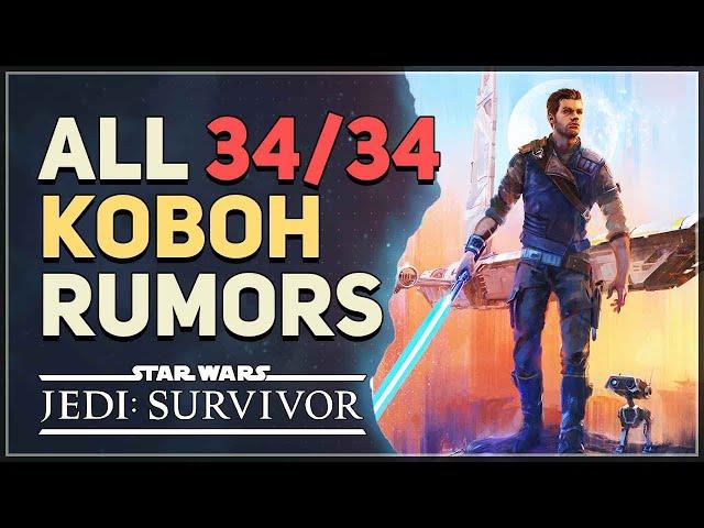 All 34 Koboh Rumors Star Wars Jedi Survivor