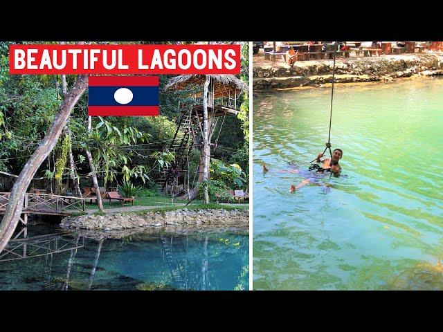 ALL Blue Lagoons of Laos (1, 2 & 3) | Vang Vieng