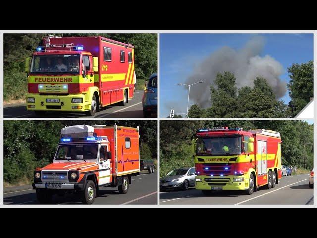 [GROßER FLÄCHENBRAND in RATINGEN!] Zahlreiche Einsatzkräfte aus dem Kreis Mettmann auf Einsatzfahrt