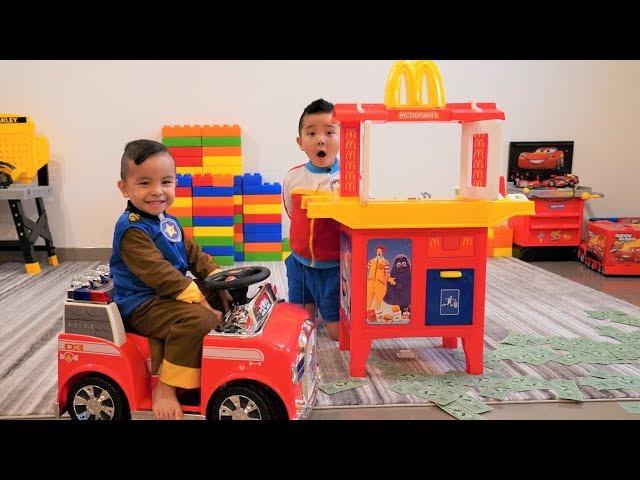 McDonalds Drive Thru Prank Pretend Play With Calvin Kaison CKN