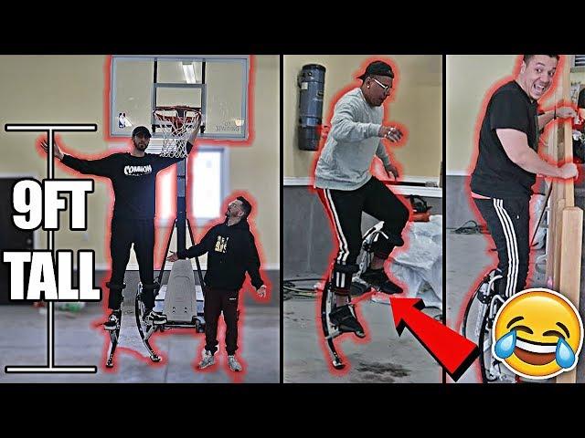 TEAM ALBOE TRIES SUPERHUMAN ROBOT LEGS!! *HILARIOUS FAILS*