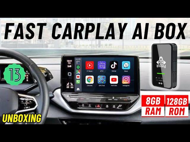 Tech Wizard Smart CarPlay AI Box Adapter  |  8GB RAM + 128GB Memory  |  UNBOXING REVIEW