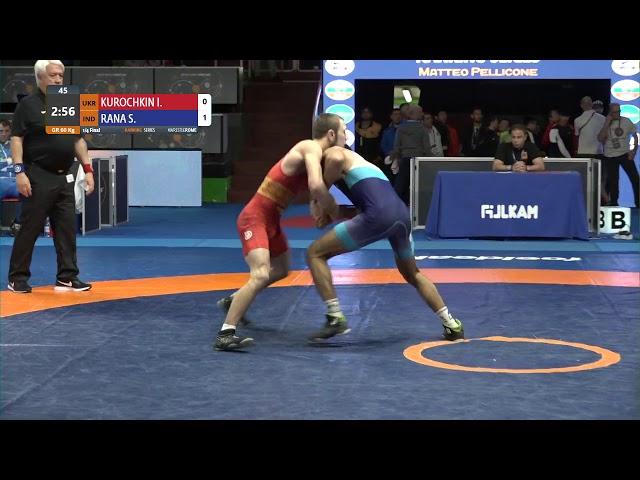 1/4 GR - 60 kg: I. KUROCHKIN (UKR) v. S. RANA (IND)