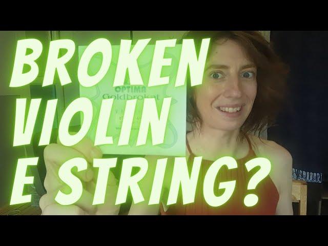 How to Change Broken Violin E String