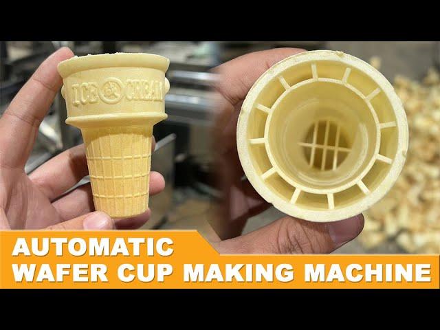 CE Automatic Wafer Cup Making Machine|60 Mould Wafer Cone Making Machine|Ice Cream Cone Maker