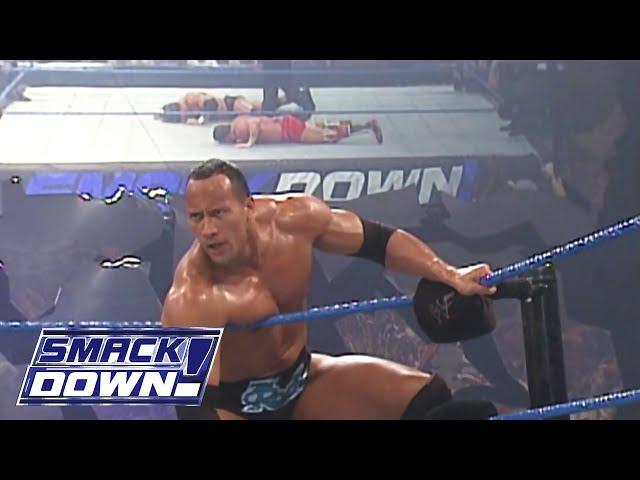 The Rock & Triple H Vs The Undertaker & Kurt Angle Part 2 - SMACKDOWN
