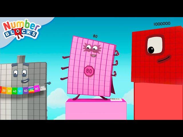 Count Numbers 0 to 1,000,000 | Learn To Count | @Numberblocks