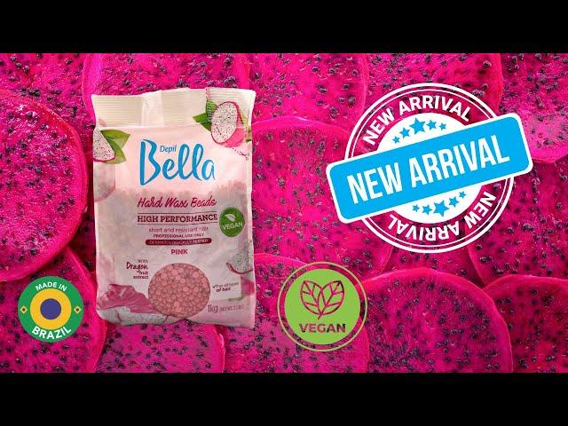 Depil Bella Pink Pitaya Confetti Hard Wax Beads - High-Performance Hair Removal, Vegan 2..2 lbs