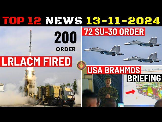 Indian Defence Updates : LRLACM Flight Test,72 Su-30 Order,US Brahmos Briefing,Tu-160 Limited Deal