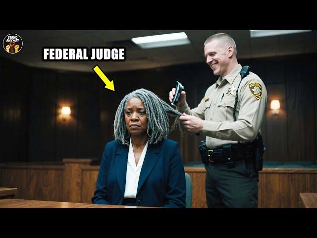 Racist Cop Shaves Black Woman’s Head in Court — Then Freezes When He Learns Her True Identity!