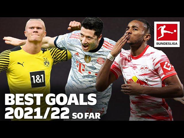 Top 10 Goals 21/22 So Far • Lewandowski, Haaland & Co.