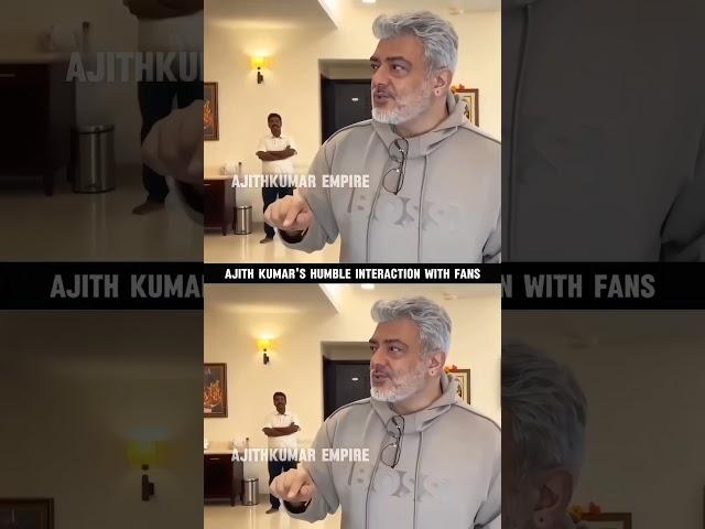 Ajith Kumar's Humble Interaction with fans  #ajithkumar #thalafans #ajith