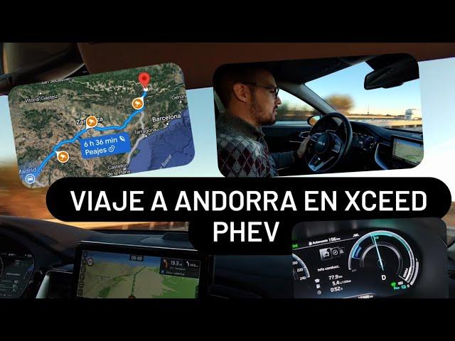 Probando el modo híbrido del Kia Xceed sin batería en un viaje largo.